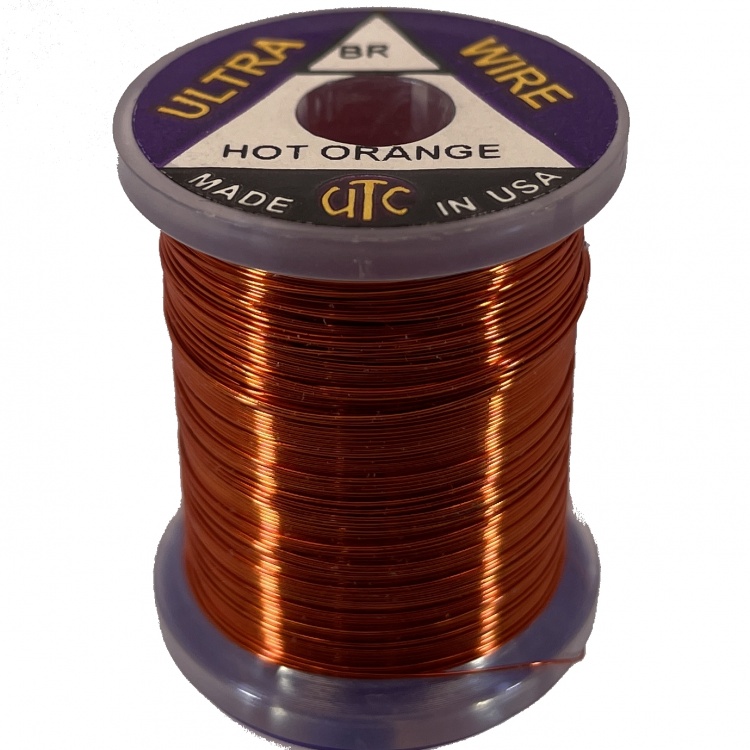 Utc Ultra Wire Extra Bright Hot Orange Fly Tying Materials